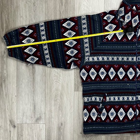 Vintage Multicolour XXL Fleece Jacket - Picture 6 of 6